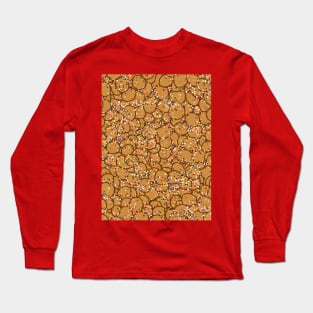 Italian Struffoli Sprinkle Doughnut Pattern Long Sleeve T-Shirt